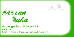 adrian muha business card